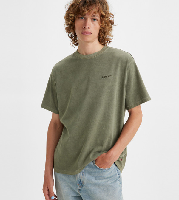 Levi's Levi's - Green Round Neck T-Shirts