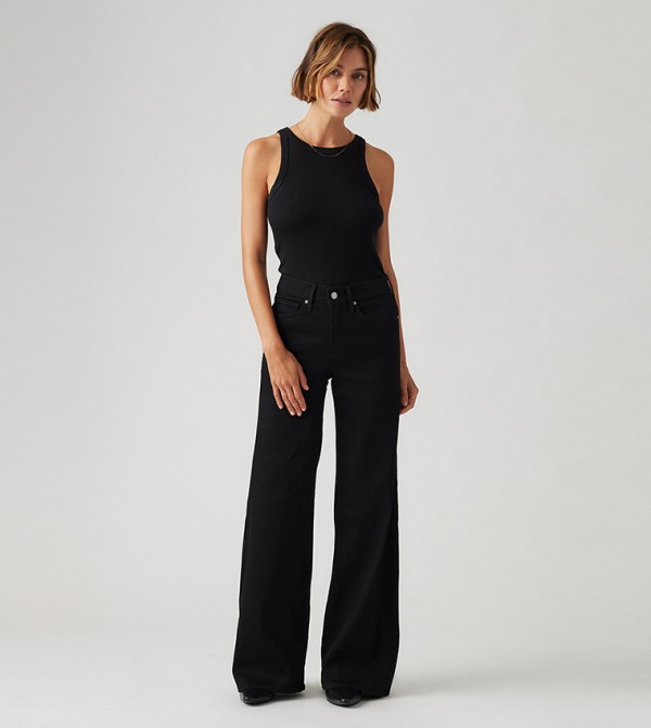 ليفايز - أسود Wide Leg Jeans