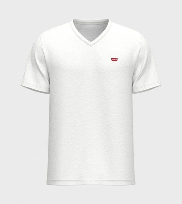 ليفايز تيشيرتات كاجوال - أبيض V-Neck T-Shirts