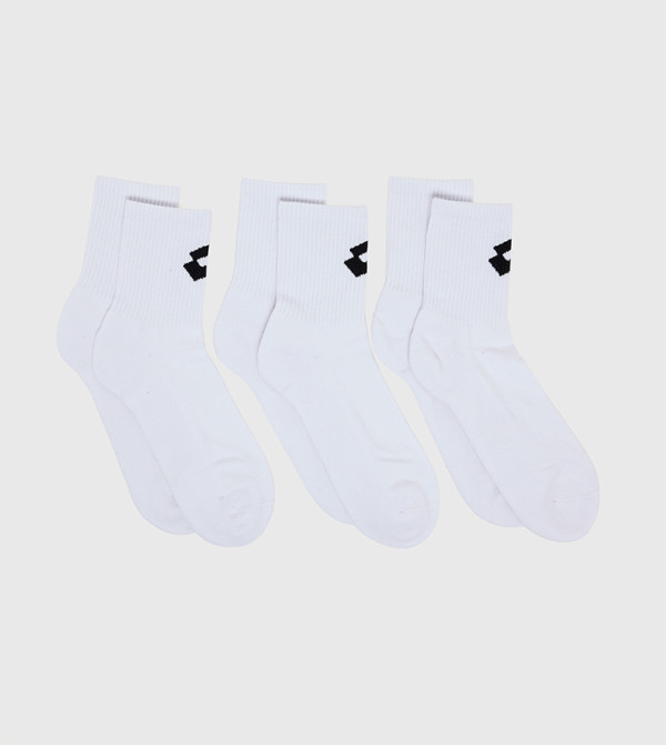 لوتو  جوارب لنصف الساق  - أبيض Calf Length Socks