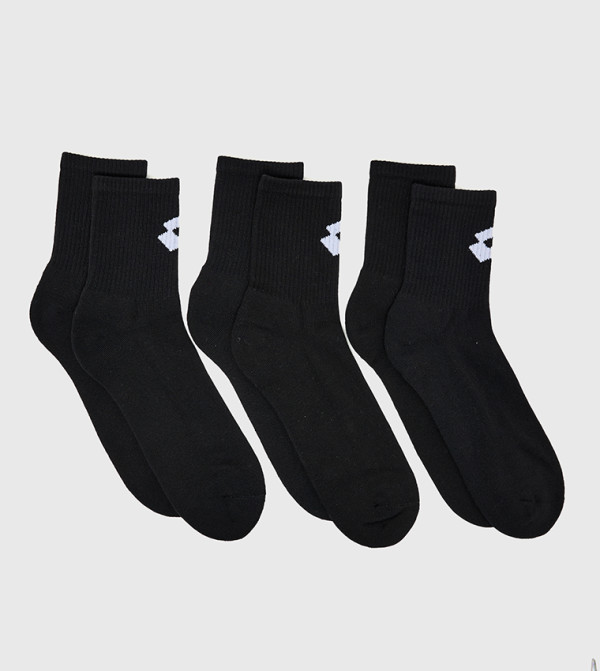 Lotto  Calf Length Socks - Black Calf Length Socks