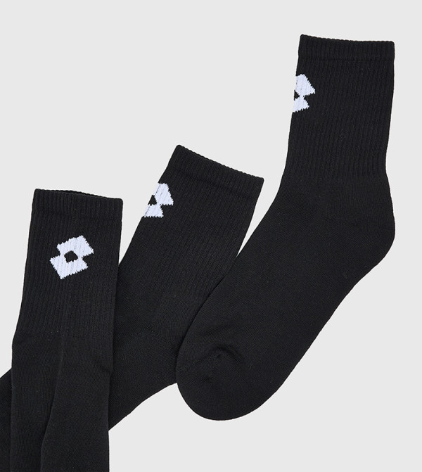 Lotto  Calf Length Socks - Black Calf Length Socks