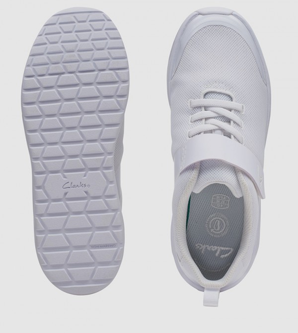 Clarks Sneakers - White Formal Slip On