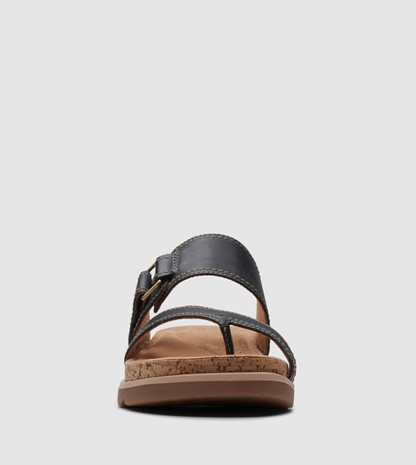 Clarks  - Black Flat Sandals