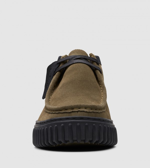 Clarks  Boots - Olive Casual Boots