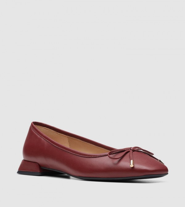 Clarks  Ballerinas - Maroon Ballerinas