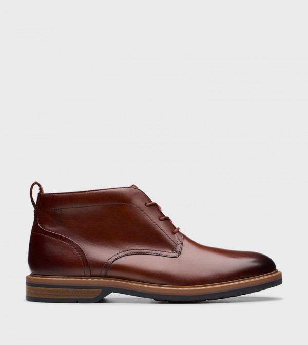 Clarks  Boots - Brown Lace up Boots