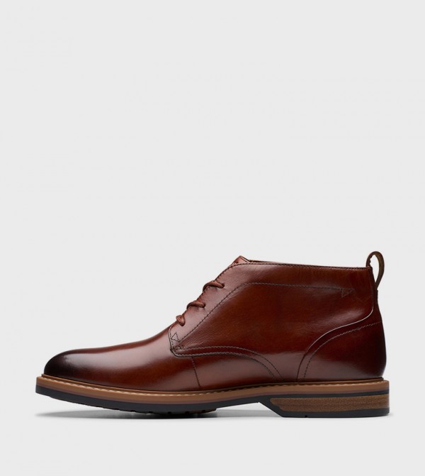 Clarks  Boots - Brown Lace up Boots