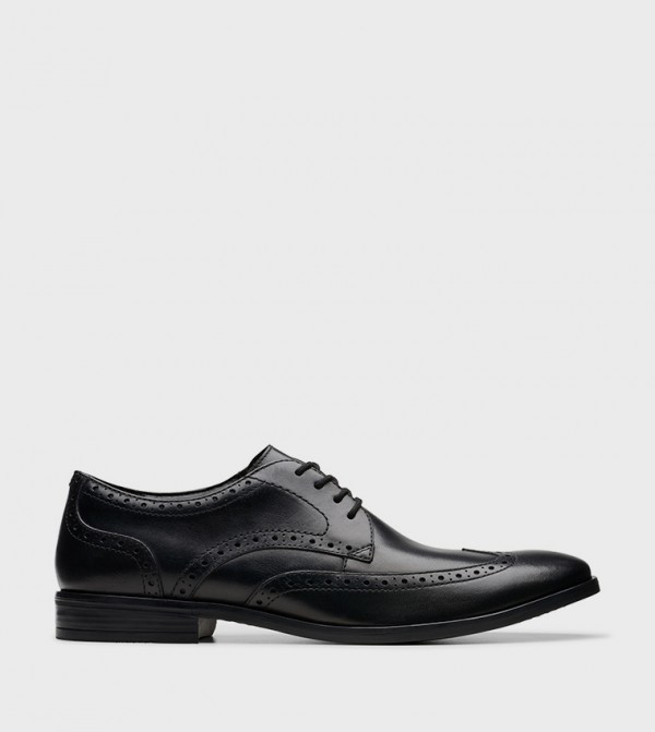 Clarks  Formal Shoes - Black Formal Lace-Up Shoes