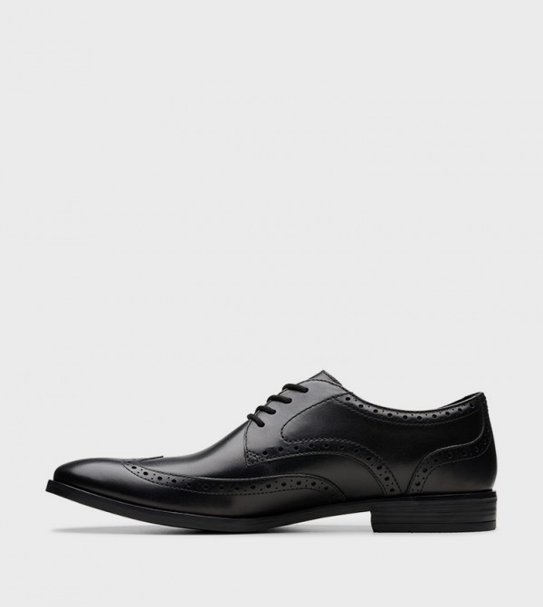 Clarks  Formal Shoes - Black Formal Lace-Up Shoes