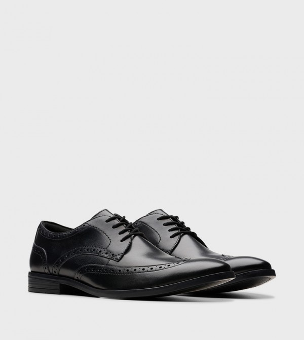 Clarks  Formal Shoes - Black Formal Lace-Up Shoes