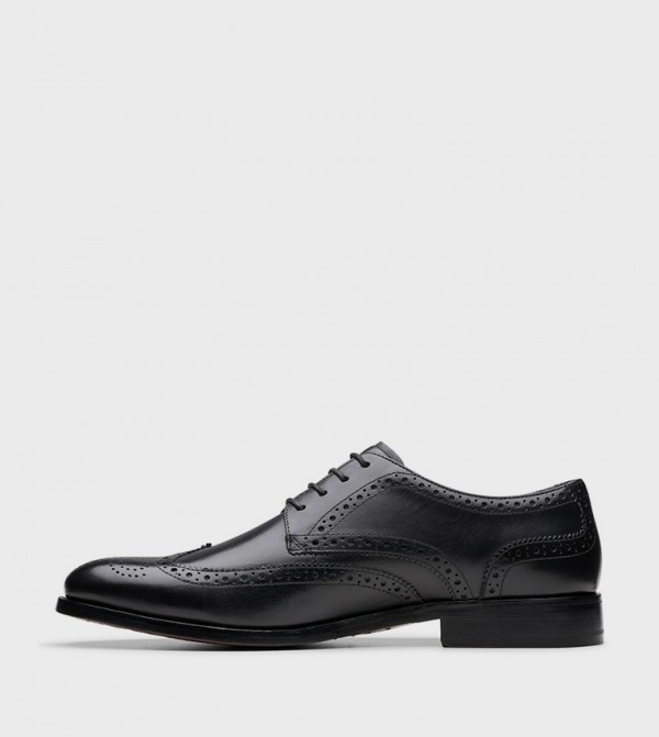 Clarks  Formal Shoes - Black Formal Lace-Up Shoes