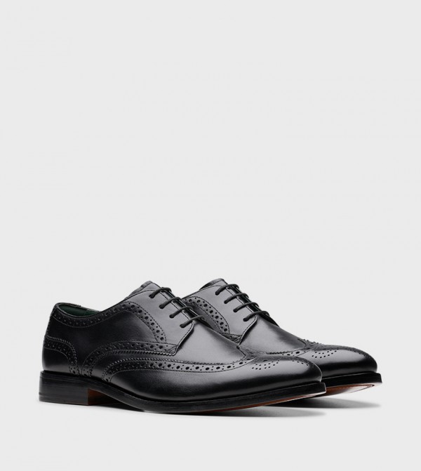 Clarks  Formal Shoes - Black Formal Lace-Up Shoes