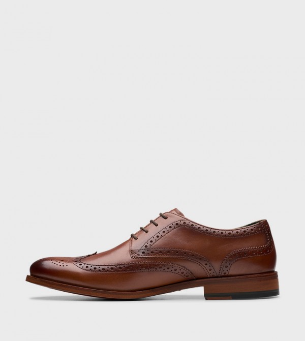 Clarks  Shoes - Brown Formal Lace-Up Shoes