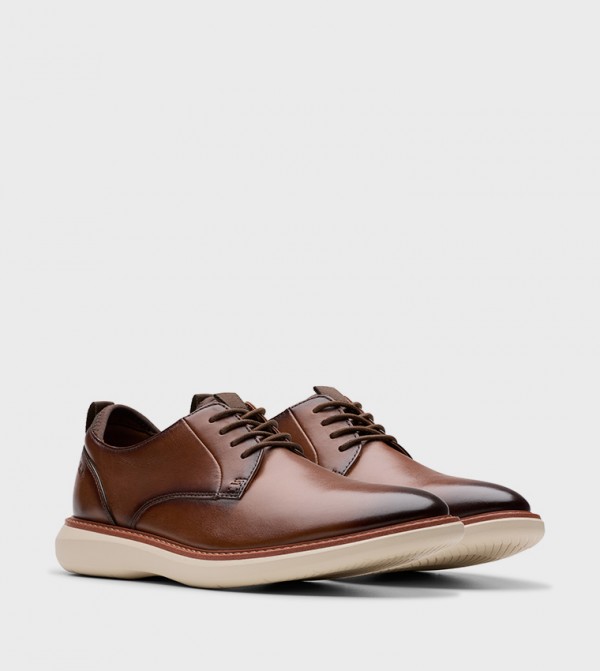 Clarks  Shoes - Brown Formal Lace-Up Shoes
