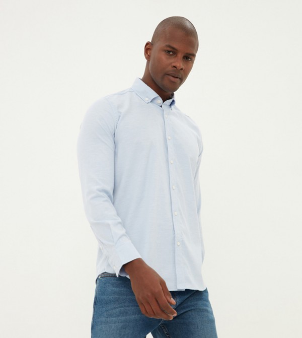 Trendyol Trendyol  - Blue Casual Shirt