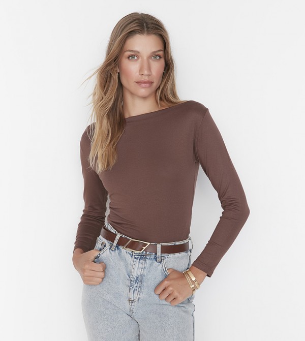 Trendyol  Clothing - Brown Tops & Blouses
