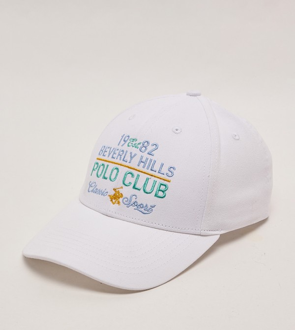 Beverly Hills Polo Club  Baseball Caps - White Baseball Caps