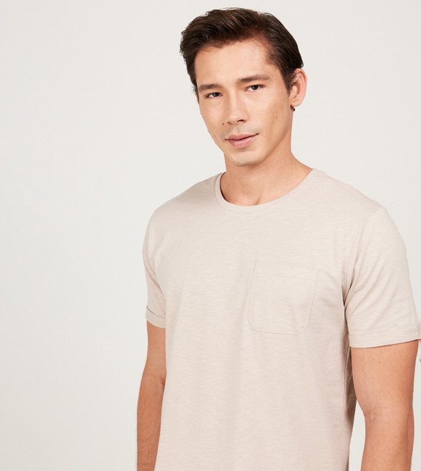 ALTINYILDIZ CLASSICS - Outlet  - Beige Round Neck T-Shirts