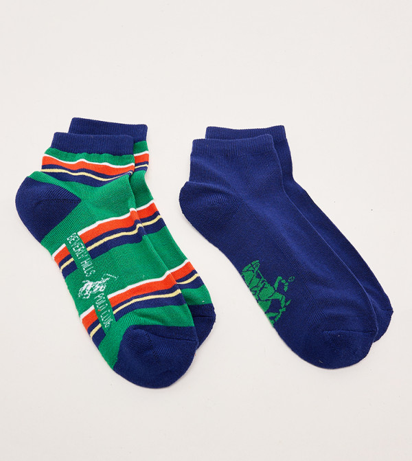 Beverly Hills Polo Club Socks - Multi Ankle Length Socks
