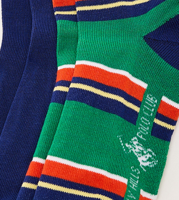 Beverly Hills Polo Club Socks - Multi Ankle Length Socks