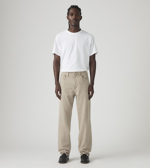Levi's  Clothing - Beige Straight Jeans