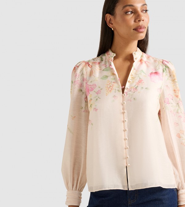 فوريفر نيو  - بيج Casual Tops