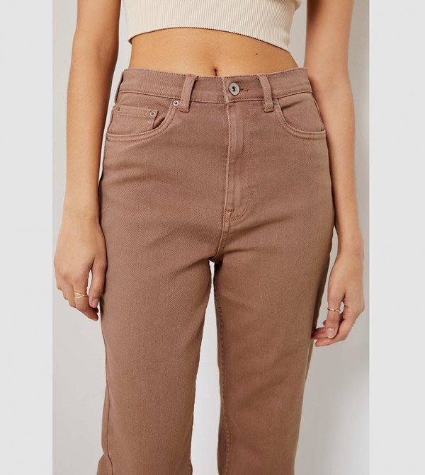 Ardene  Jeans - Brown Slim Fit Jeans