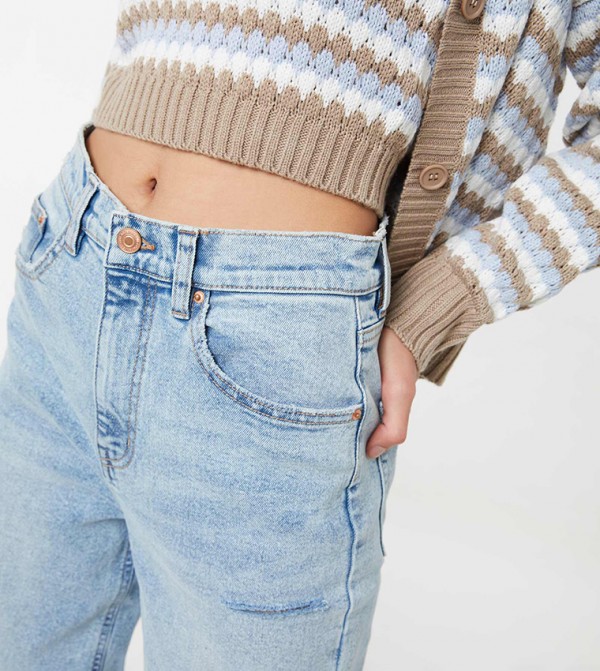 Ardene Back To University - Blue Straight Jeans