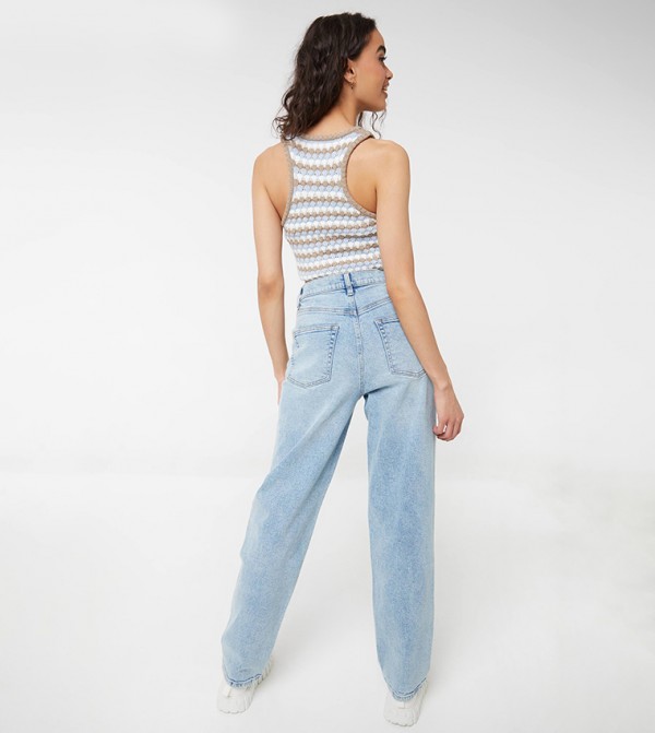 Ardene Back To University - Blue Straight Jeans