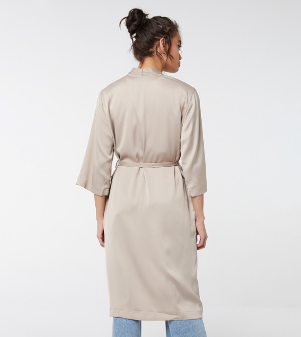 Ardene  kimono-denim-slipons - Beige Night Robes & Kimono