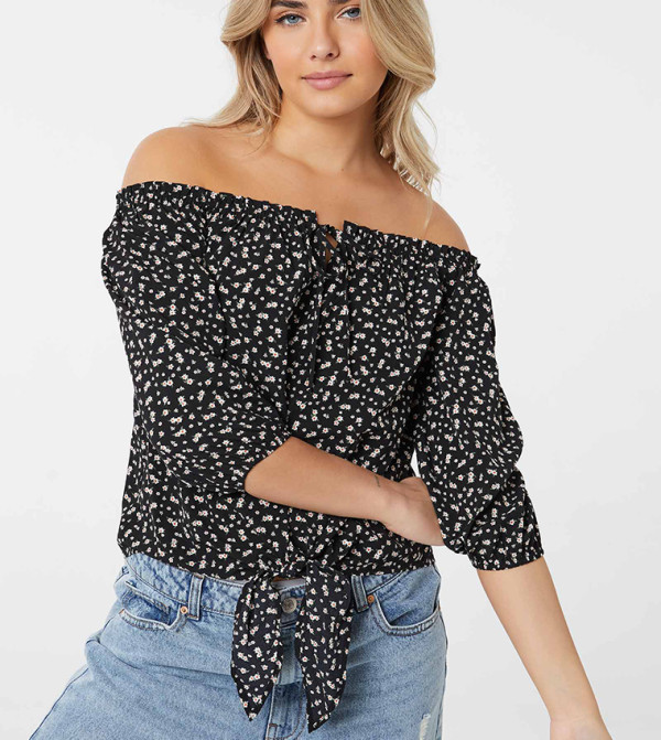 اردين  بلوزات - أسود توبات  وبلايز