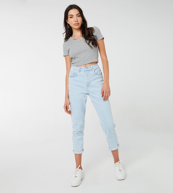 اردين  بناطيل جينز - أزرق Mom Jeans