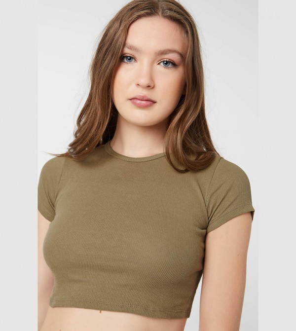 Ardene  Clothing - Green Casual T-Shirts