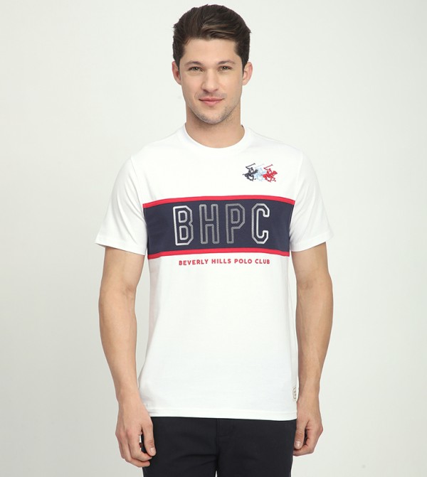 بيفرلي هيلز بولو كلوب بيفرلي هيلز بولو كلوب - أبيض Round Neck T-Shirts