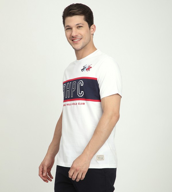 بيفرلي هيلز بولو كلوب بيفرلي هيلز بولو كلوب - أبيض Round Neck T-Shirts