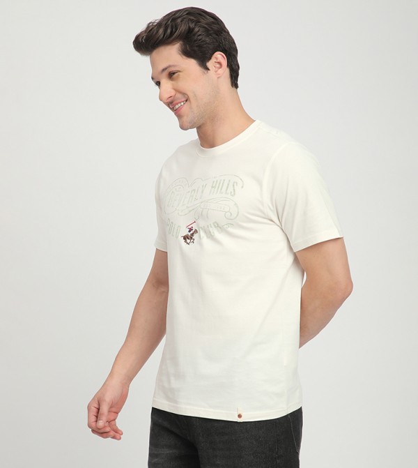 Beverly Hills Polo Club Beverly Hills Polo Club - Beige Round Neck T-Shirts