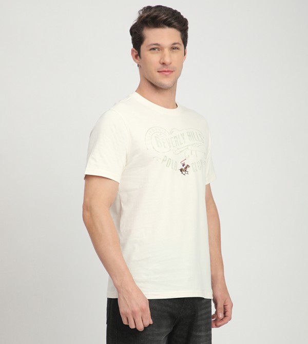 Beverly Hills Polo Club Beverly Hills Polo Club - Beige Round Neck T-Shirts