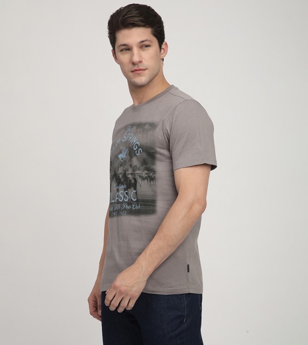 Beverly Hills Polo Club  - Grey Casual T-Shirts
