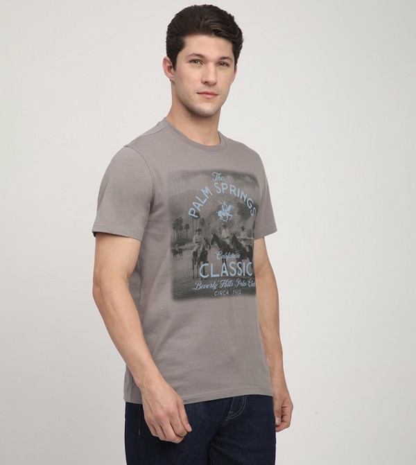 Beverly Hills Polo Club  - Grey Casual T-Shirts