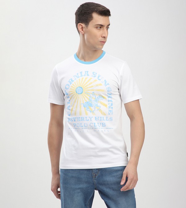Beverly Hills Polo Club Beverly Hills Polo Club - White Round Neck T-Shirts