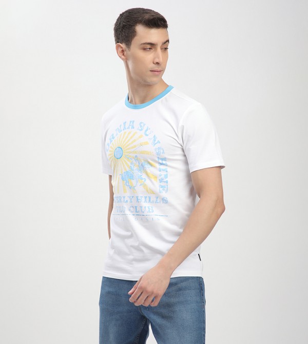 Beverly Hills Polo Club Beverly Hills Polo Club - White Round Neck T-Shirts