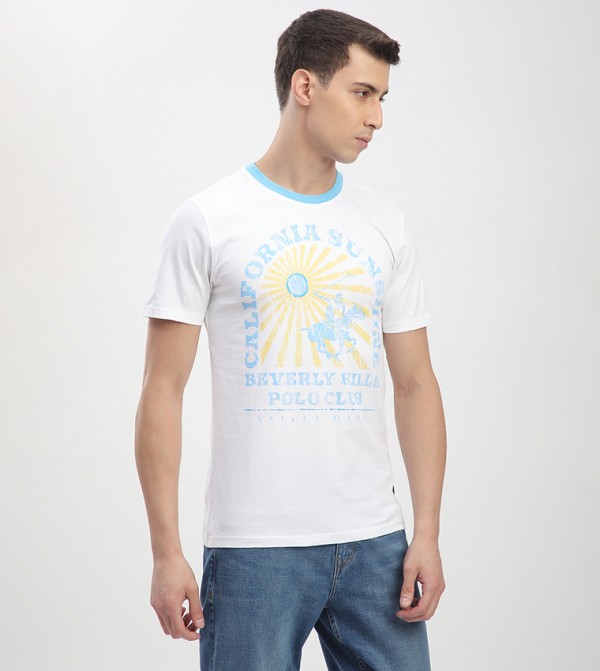Beverly Hills Polo Club Beverly Hills Polo Club - White Round Neck T-Shirts