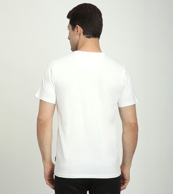 بيفرلي هيلز بولو كلوب  - أبيض Round Neck T-Shirts