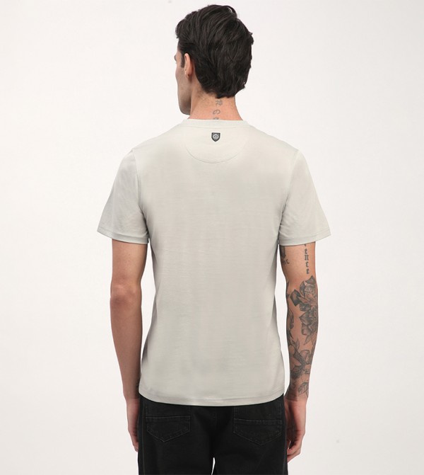 بيفرلي هيلز بولو كلوب بيفرلي هيلز بولو كلوب - رمادي Round Neck T-Shirts