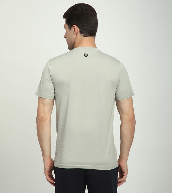 Beverly Hills Polo Club  Clothing - Grey Round Neck T-Shirts