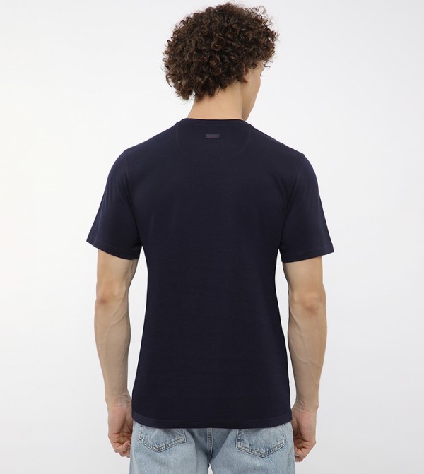 Beverly Hills Polo Club T-Shirts - Navy Round Neck T-Shirts