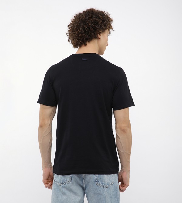 Beverly Hills Polo Club T-Shirts - Black Round Neck T-Shirts