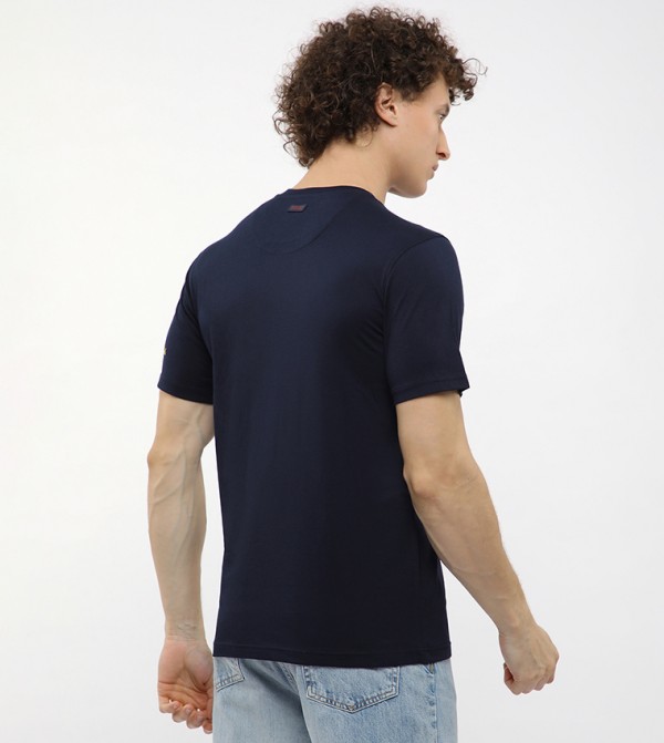Beverly Hills Polo Club T-Shirts - Navy Round Neck T-Shirts