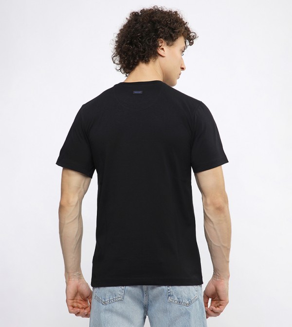 بيفرلي هيلز بولو كلوب  ملابس - أسود Round Neck T-Shirts